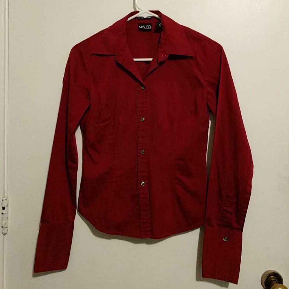 Button down fittes blouse